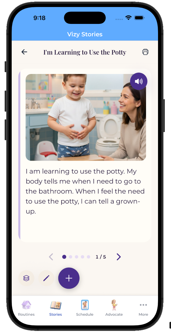 Vizy Stories - prepare your child before the moment happens